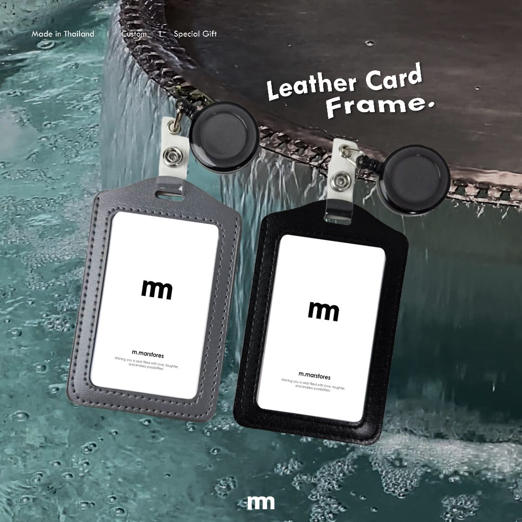 𝗬𝗢𝗬𝗢 𝗟𝗘𝗔𝗧𝗛𝗘𝗥 𝗖𝗔𝗥𝗗 ที่ใส่บัตรแบบหนัง กรอบบัตร + ที่เสียบโยโย่ (m.ma)