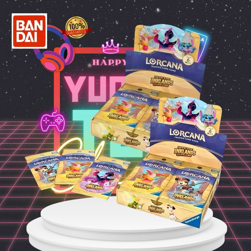 ✅  Lorcana TCG JP. 🇯🇵 [ซอง] V. Booster Pack Inkland Exploration Box 1