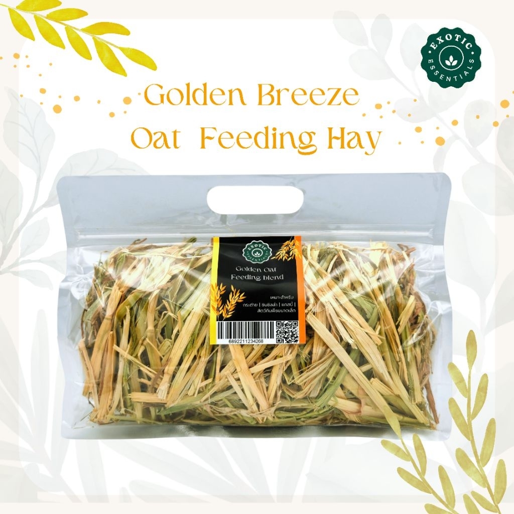 Exotic Essentials 🍂🍁Golden Oat Feeding Hay *หญ้าโอ๊ตสีทอง* หอมอร่อย ลับฟันได้ดี