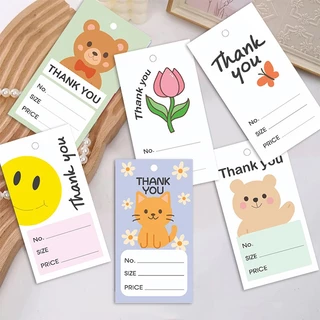 200ชิ้น ป้ายแท็ก ป้ายห้อยสินค้า ป้ายราคา ป้ายห้อยของชำร่วย แท็กกระดาษ ป้ายแท็กแขวนเสื้อผ้ ป้ายห้อยการ์ตูน
