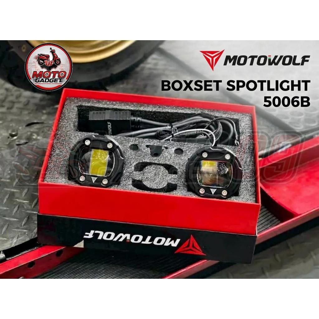 ไฟสปอร์ตไลท์ MOTOWOLF MDL5006B Box Set Spotlight 76W ติดตั้งกับมอเตอร์ไซค์ได้หลายรุ่น MDL 5006B