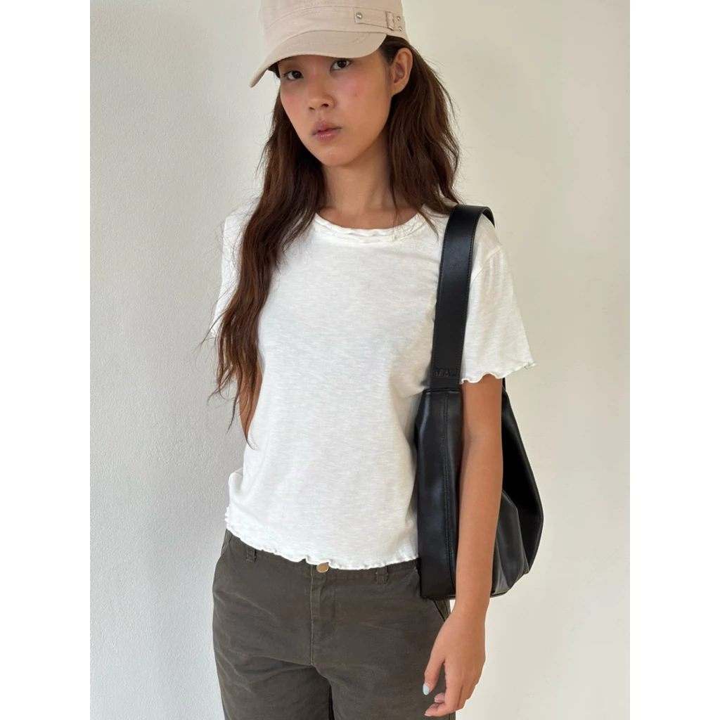 MALI Chiffon top เสื้ิอคอระบาย2ชั้น