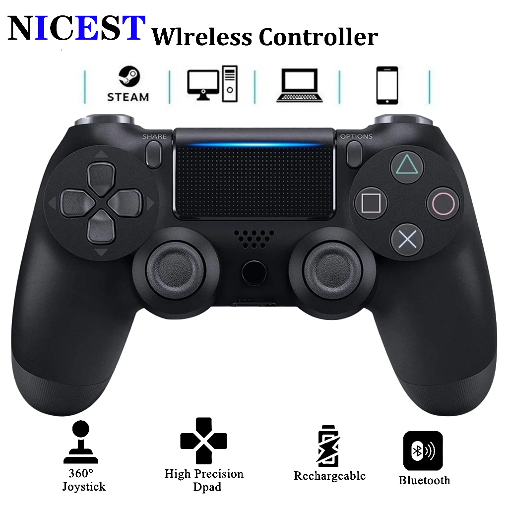 NICEST จอยเกม คอนโทรลเลอร์ จอยสติ๊ก จอยเกมส์ จอย PC Joy ตัวควบคุมเกม คอนโทรลเลอร์เกมไร้สาย USB จอยสติ๊กเกม