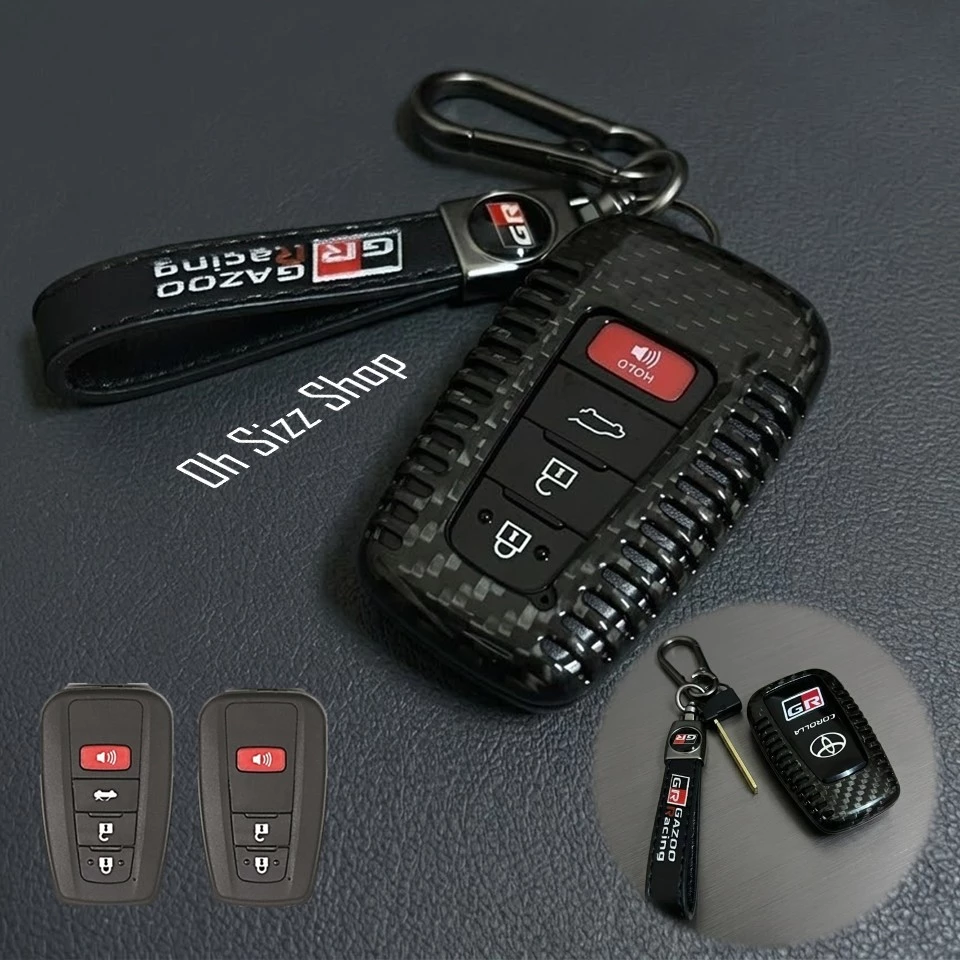 เคสรีโมทรถ Toyota Cross GR Sport 2026  คาร์บอนไฟเบอร์แท้  T-Carbon (Top Product ; Carbon Fiber Key Case)  Key Sets ; Toy thumbnail 4