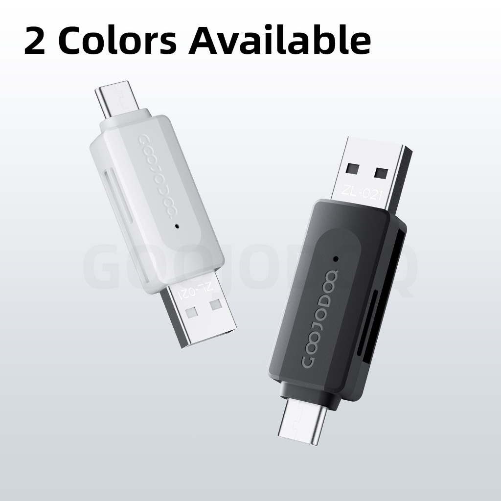 GOOJODOQ เครื่องอ่านบัตร Card reader เหมาะสำหรับโทรศัพท์มือถือหรือคอมพิวเตอร์
