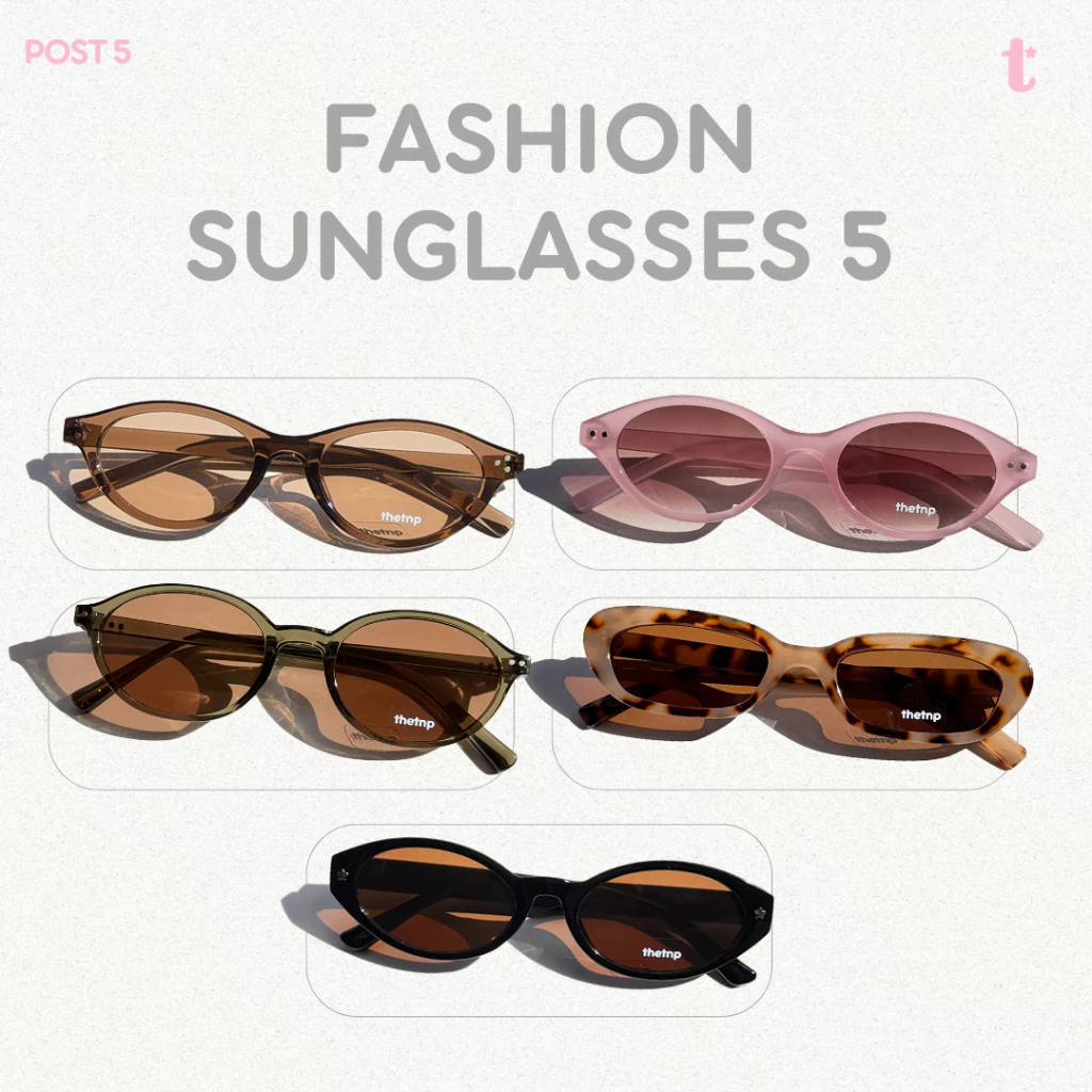 Thetnp (post 5/5) Fashion sunglasses แว่นกันแดด แว่นแฟชั่น ป้องกันแสงแดด