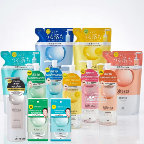 Bifesta Micellar Water บีเฟสต้า ไมเซลล่า คลีนซิ่ง วอเทอร์ ชนิดเติม ล้างหน้า Facial Wash ACNE CARE SEBUM