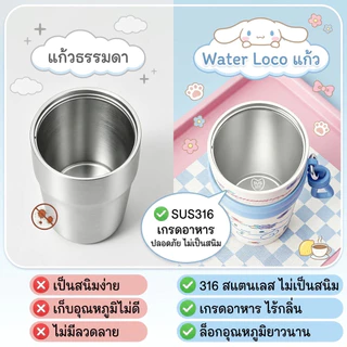 กระติกน้ำเก็บความเย็น สแตนเลส 316 ขนาด 710ML ลายการ์ตูนน่ารัก มีหลอด พกพาสะดวก ใช้ในรถได้ เก็บความเย็นยาวนาน