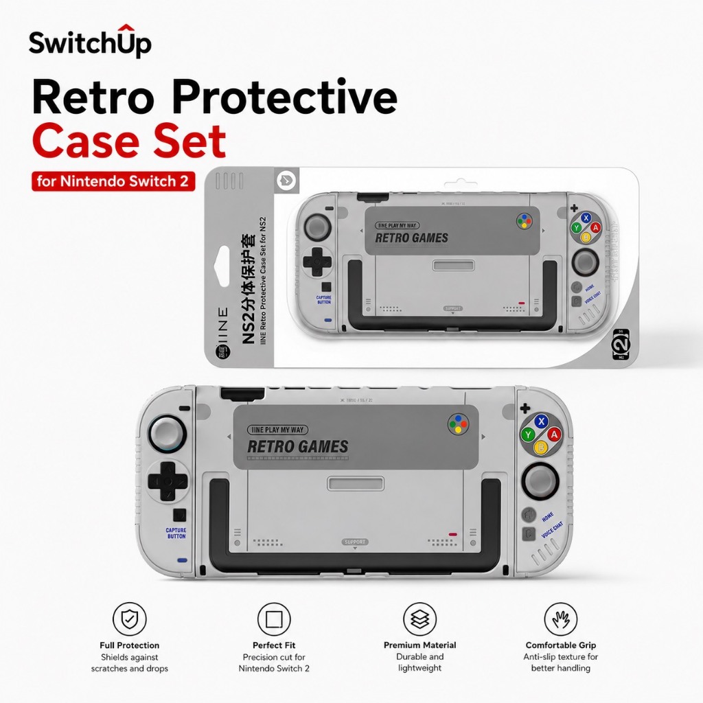 [Pre-Order] 🎮 เคส IINE Retro Protective Case Set for Nintendo Switch 2