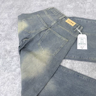 JINJEANS-448 (XS-9XL) Barrel baggy Jeans กางเกงยีนส์ทรงหลวม ทรงบาเรล