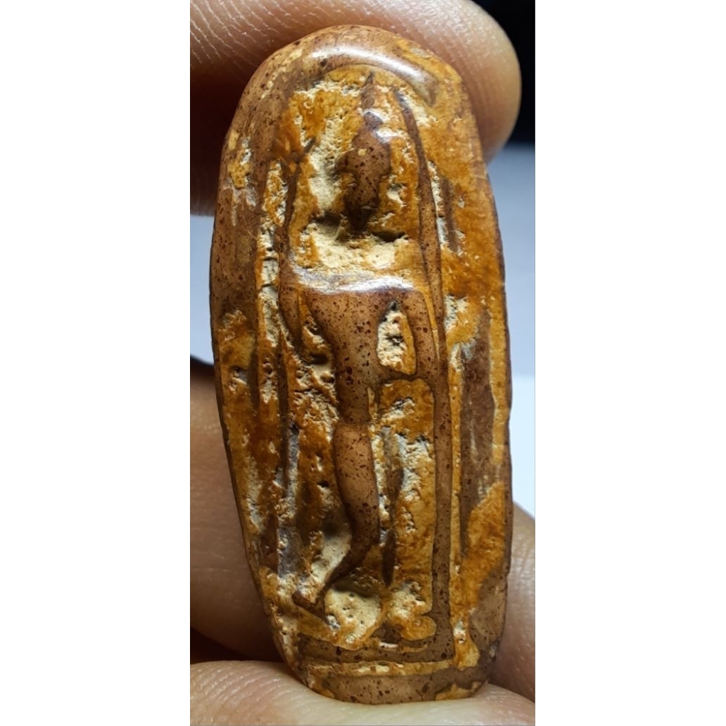 พระลีลาเม็ดขนุนพระกรุกำแพงเพชรพระเนื้อดินเก่าสวยความชัดตรงตามปก