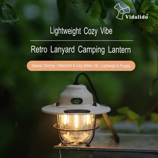 Vidalido ตะเกียงแขวนวินเทจ LED Vintage edison รุ่น VL01 ปรับได้ 5 โหมด ปรับลดเพิ่มแสงได้ กันน้ำIPX4