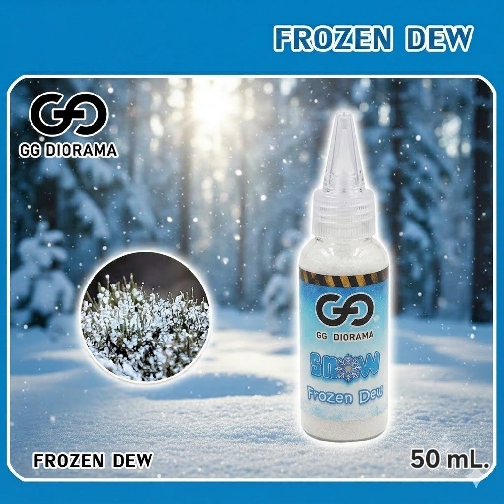 GGDIORAMA  FROZEN DEW ผงโรยหิมะ ผงทำหิมะ บนต้นไม้ หญ้า สำหรับงานฉากจำลอง งานโมเดล