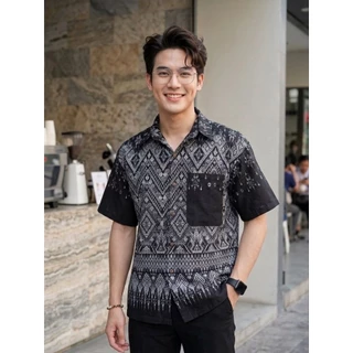 เสื้อพื้นเมืองผู้ชายคอเชิ้ต รุ่น นคราสมาร์ท