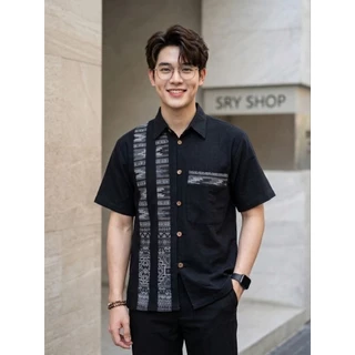 เสื้อพื้นเมืองผู้ชายคอเชิ้ต รุ่น นคราสมาร์ท