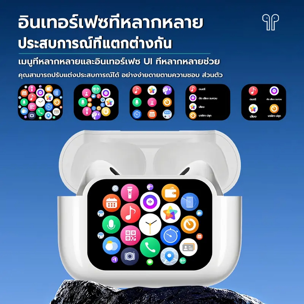 A11 Pro หูฟังไร้สายบลูทูธหน้ ANC ลดเสียงรบกวนชุดหูฟังบลูทูธไร้สายพร้อมไ TWS หน้าจอสัมผัสหูฟังบลูทู เ