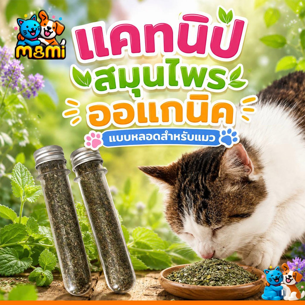 MI แคทนิป สมุนไพรออร์แกนิก แบบหลอดสำหรับแมว LYC10013