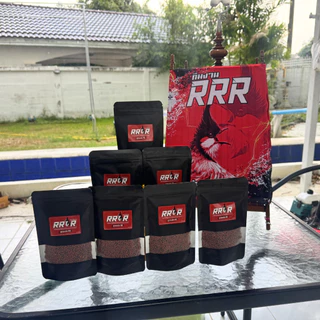 RRR อาหารนกกรงหัวจุก สูตรแข่งR9 Protein24% Fat4% ผลไม้รวม และ ตั๊กแตน จิ้งรีด ไข่มดแดง น้ำผึง แบรนด์ สมุนไพร วิตมินครบ