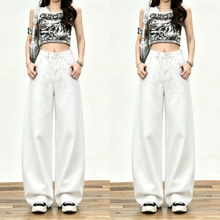 Muddy Barrel Jeans ทรงบาเรล กางเกงยีนส์ สไตล์เกาหลี แนววินเทจ เท้ากว้าง สวยๆเก๋ๆ