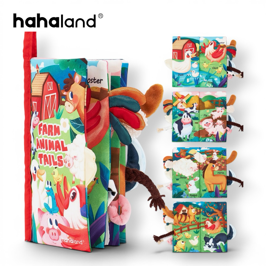 หนังสือหางสัตว์ 🚜Hahaland Farm Animal Tails👨🏻‍🌾🐮🐔🪿🐷