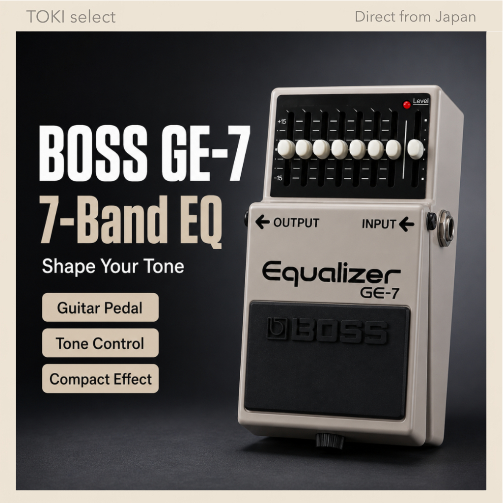 BOSS GE-7 Equalizer Pedal 7 Band Guitar EQ Compact Effects Pedal Tone Control