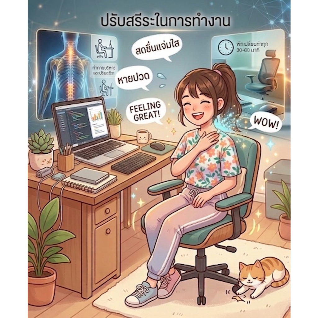 ครีมนวดสูตรพิเศษ บรรเทาอาการปวดเมื่อยกล้ามเนื้อ คอ บ่า ไหล่ ชาวออฟฟิศซินโดรม เนื้อครีมซึมไว ไม่เหนียวเหนอะหนะ 60มก.