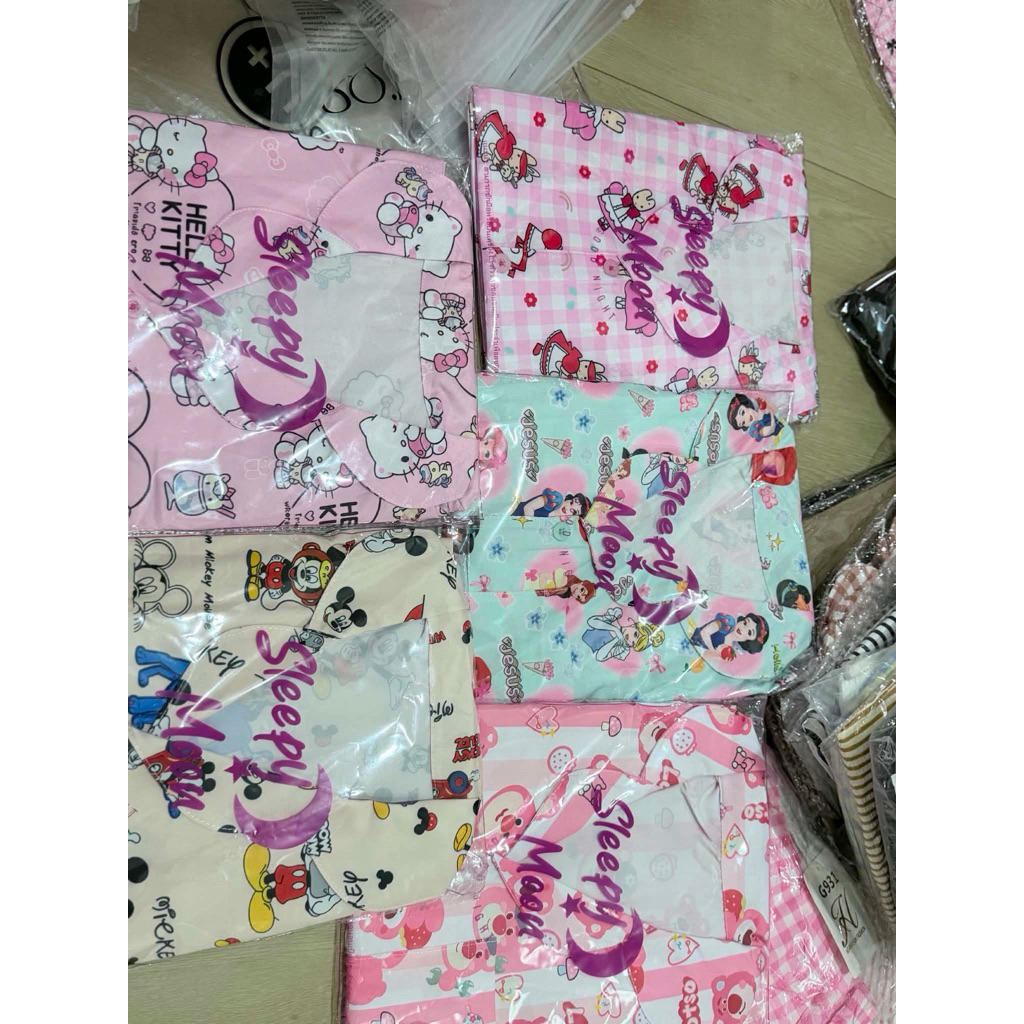 ชุดนอนแขนสั้น ขายาว งานเชือก Sleepy Moon ฟรีไซส์ อก 44