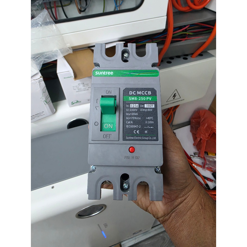 Suntree SM8-250PV (500V) เบรกเกอร์ DC MCCB ตัวเลือก 2P  2P 125A, Battery Breaker