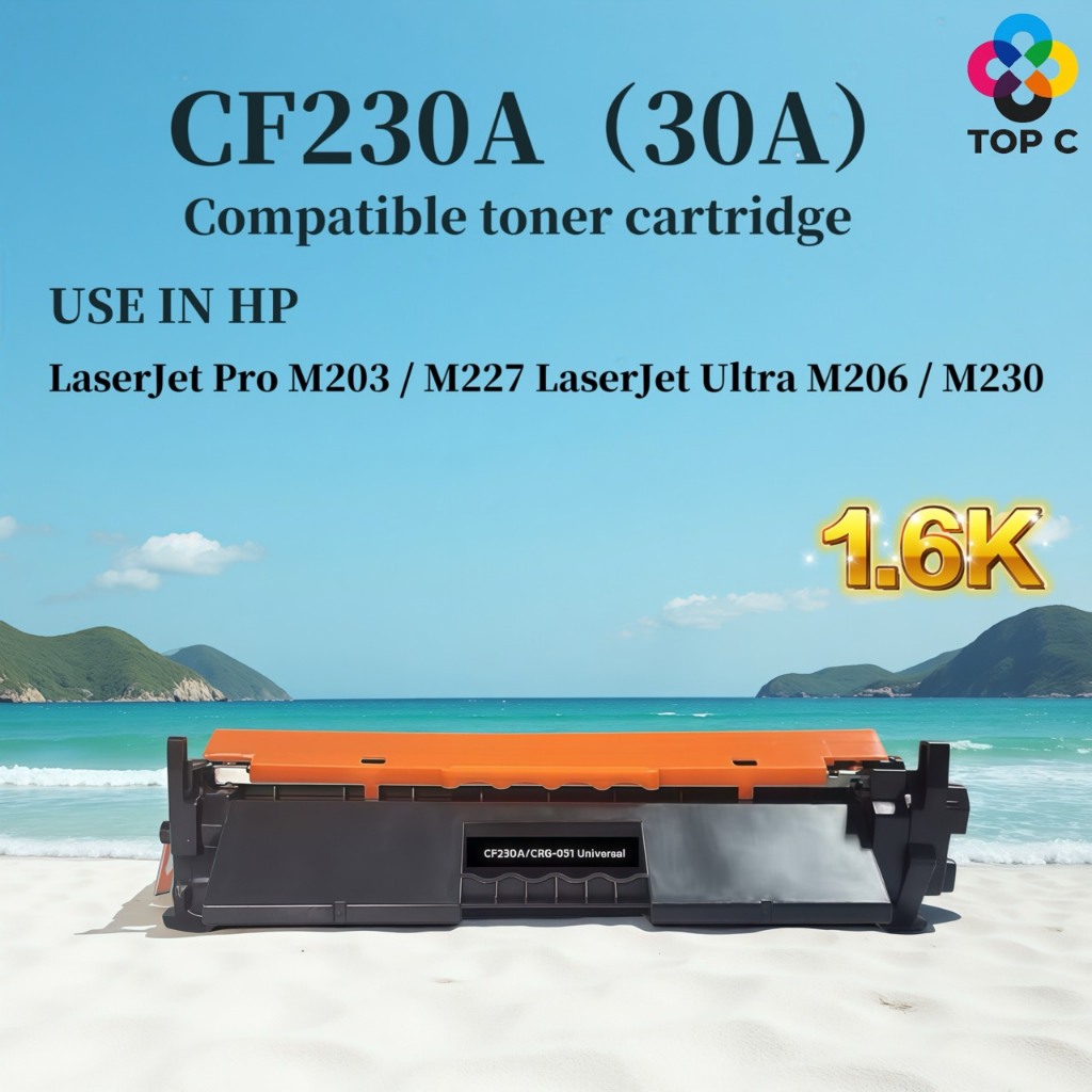 หมึกเทียบเท่า CF230A/230A/HP30A FOR HP LaserJet Pro M203 / M227 HP LaserJet Ultra M206 / M230