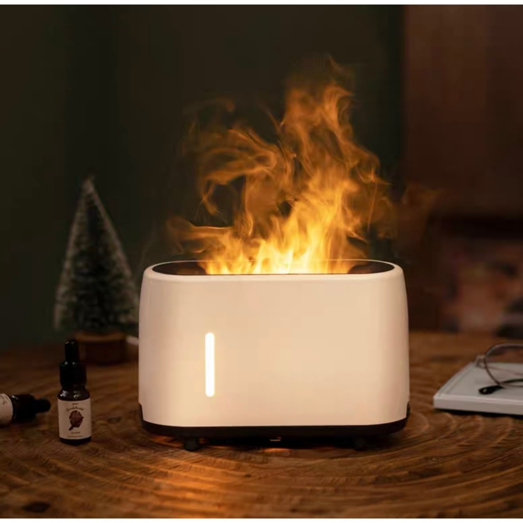 🔥พร้อมส่งจากไทย🔥เครื่องพ่นไอน้ำไฟเตาผิงอโรม่า เครื่องพ่นอโรม่า Humidifier colorful ใส่น้ำหอมได้