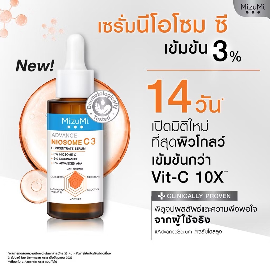 MizuMi Advance Nio-TXB3 Concentrate Serum 30 ml💗ผลิต2026 exp 2028 💗 มิซึมิ เซรั่ม  30มล