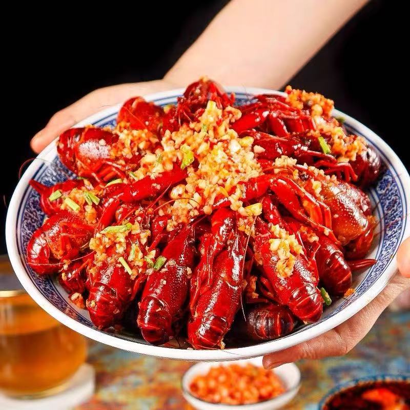 กุ้งเครย์ฟิชแช่แข็งสดใหม่ 2277g （安井小龙虾）แช่แข็ง 3 รสชาติ หม่าล่า/กระเทียม/ดั้งเดิม