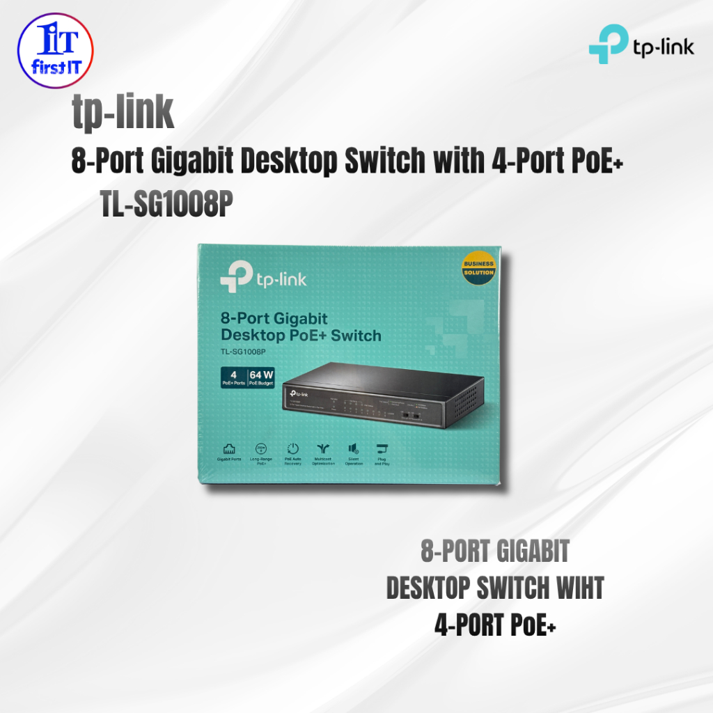 TP-LINK TL-SG1008P 8-Port Gigabit Desktop Switch ( ออกใบกำกับภาษีได้ )