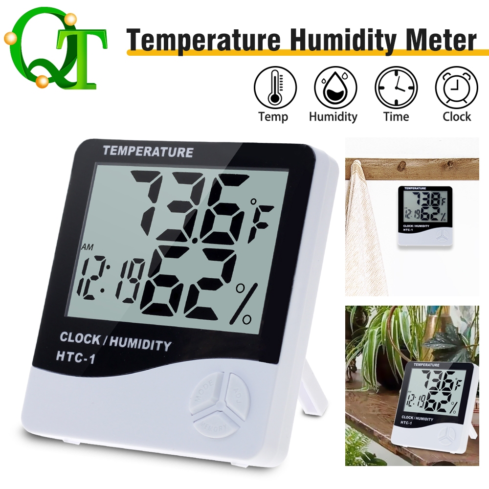 Indoor humidity เครื่องวัดอุณหภูมิIndoor เทอร์โมมิเตอร์ วัดความชิ้น แบบมีสาย เครื่องวัดอุณหภูมิ การใช้ในร่ม