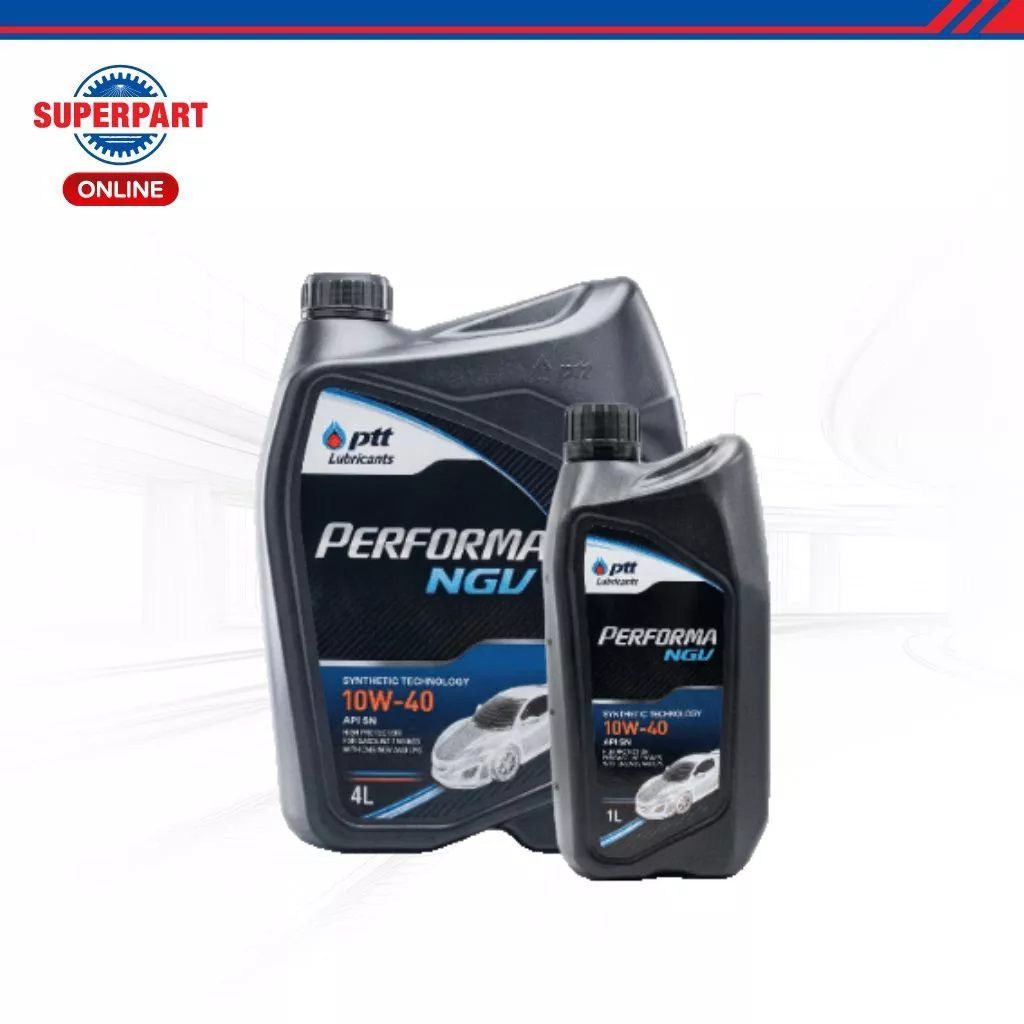 PTTน้ำมันเครื่องเบนซิน/แก๊ส กึ่งสังเคราะห์ PTT PERFORMA NGV NP (20W-50/10W-40) 4L แถม1L /1L |403763,403677,403758,403676