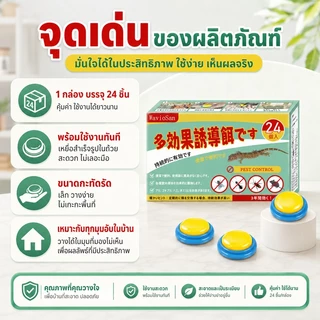 🪳กำจัดตัวและไข่🪳 IC รังยาฆ่าแมลงสาบ 24 ชิ้น/กล่อง ไล่แมลงสาบ กำจัดแมลงสาบยก เห็นผลไว สูตรเข้มข้น ช้งานง่าย