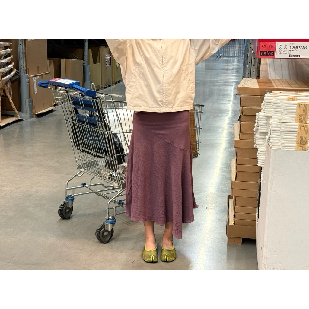 punn // Timeless skirt กระโปรงยาวซับในทั้งตัวมีสายผูกเอวให้