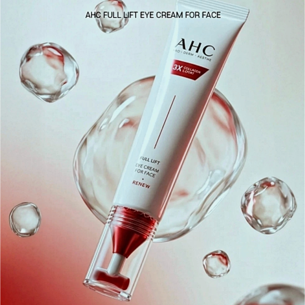 AHC 3X Collagen Expert Full Lift Eye Cream For Face Renew 40mL สูตรใหม่ล่าสุด อายครีมและครีมบำรุงผิวหน้าสูตรเข้มข้น