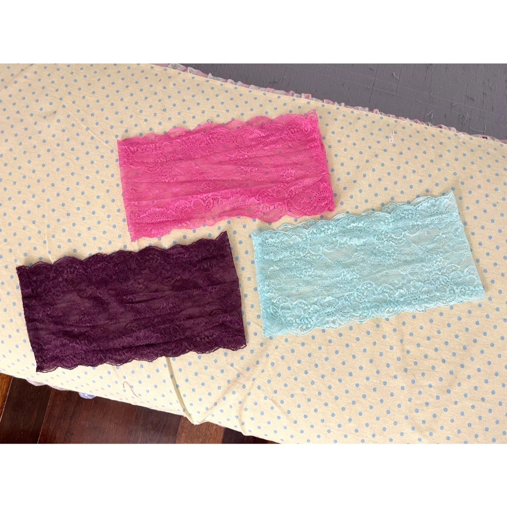 Lace Band 1แถม1 ขอบลูกไม้ ผ้านิ่มไม่คัน ยืดไม่เยอะ แนะนำลงตรงไซส์
