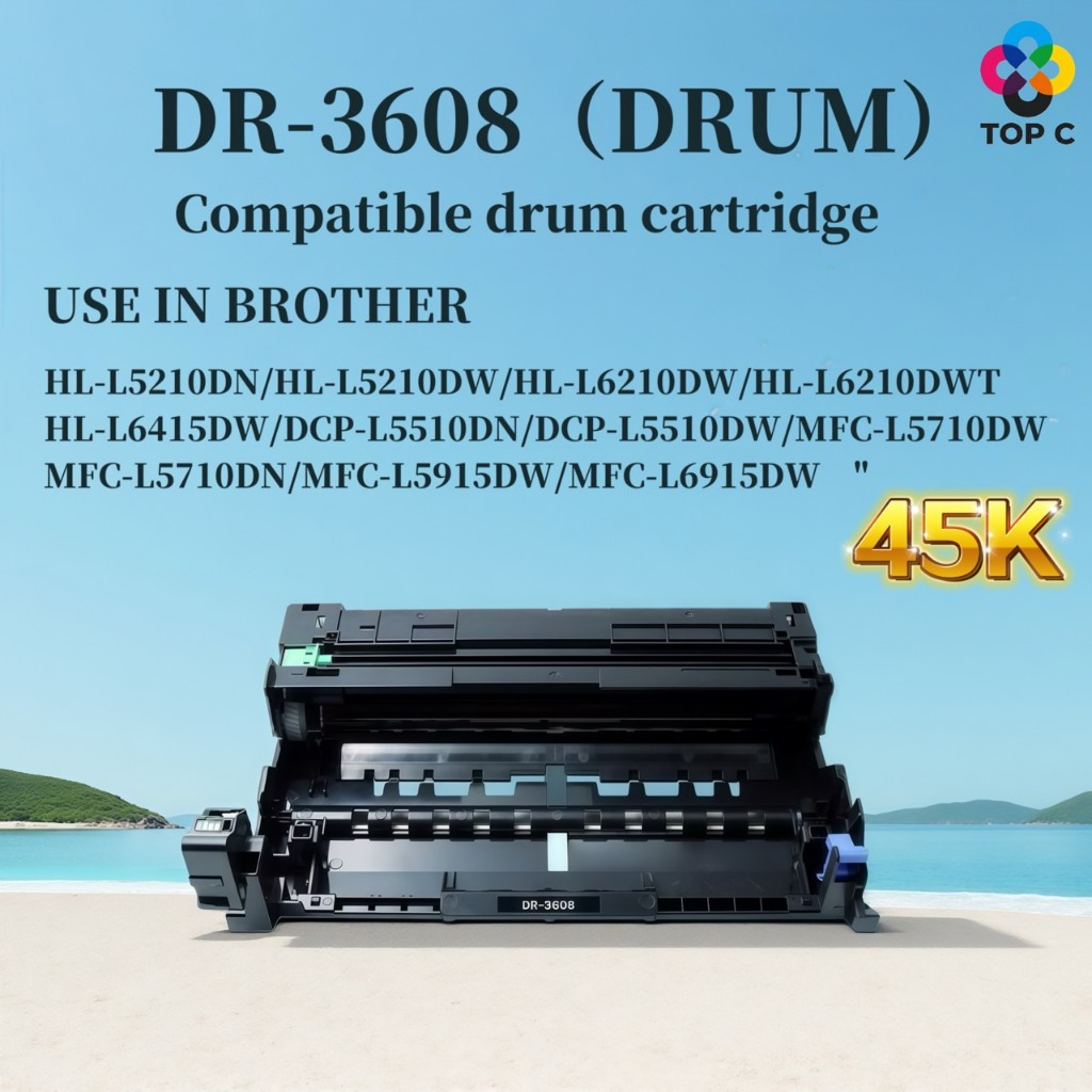 ดรัมเทียบเท่า DR3608/DRUM 3608/3608 For Brother HL L5210DW/DCP-L5510DN/HL-L5210/HL-L6210