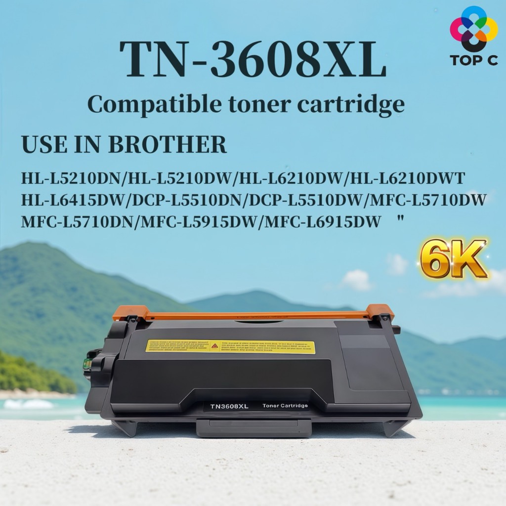 หมึกเทียบเท่า TN-3608XL/tn3608xl/tn3608/3608/ หมึก brother 3608 For Brother HL-L5210/L6210