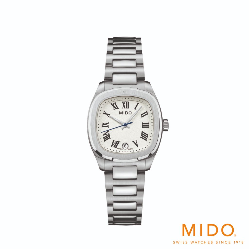 Mido รุ่น Multifort TV 28 Quartz นาฬิกาสำหรับผู้หญิง รหัสรุ่น M049.11.011.263.00 IVORY WOMEN WATCH