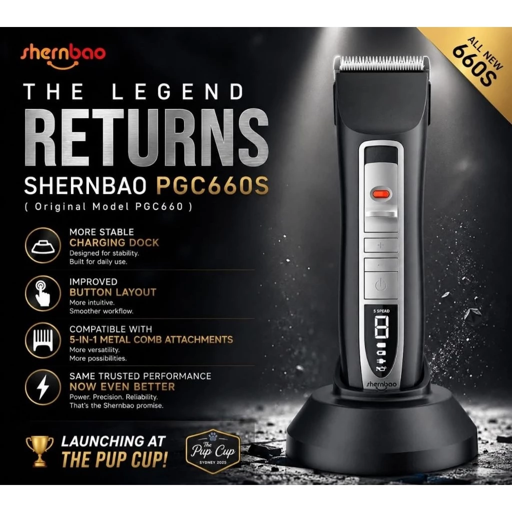 Shernbao Clipper รุ่น PGC-660 (New Model ไม่มีใบรองหวี)