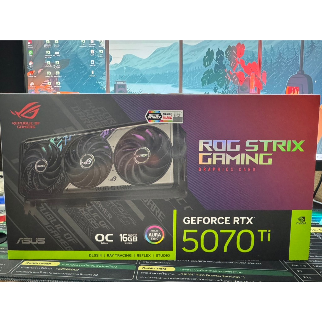 ASUS ROG Strix GeForce RTX 5070 Ti 16GB GDDR7 OC Edition VGA สินค้ามือ 1 (การ์ดจอแสดงผล)