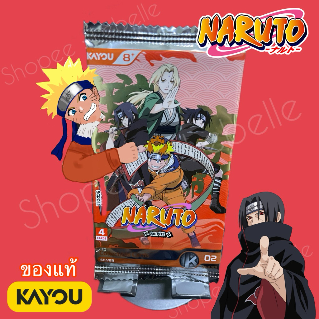 การ์ด Naruto Kayou ของแท้ Earth Scroll 02 Eng Ver กล่องแดง ขายแยกซอง