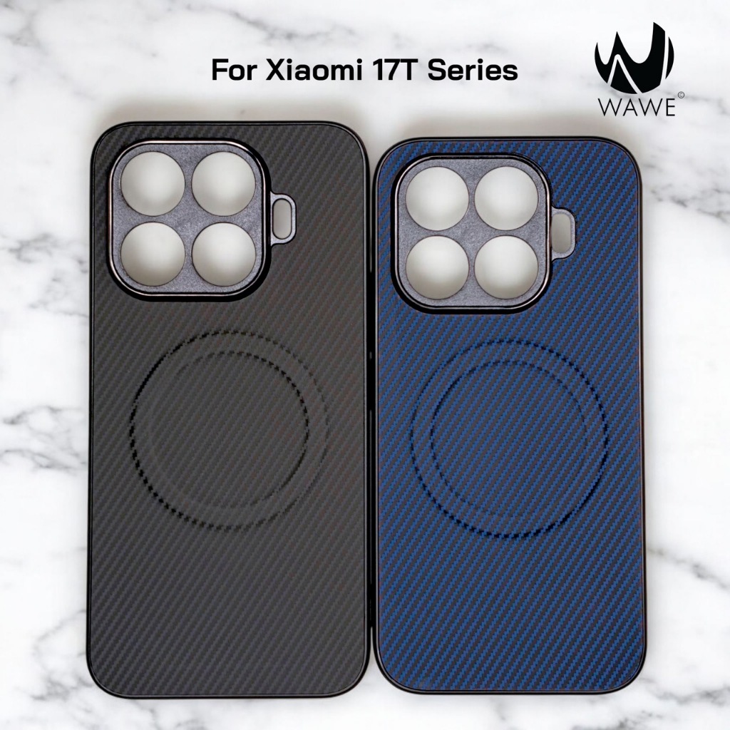 [ส่งจากกทม.] เคส Xiaomi 17T / 17T Pro ลาย Carbon Fiber วัสดุ PC เกรดพรีเมี่ยม พร้อมกันรอยเลนส์กล้องหลังและวงแหวนแม่เหล็ก