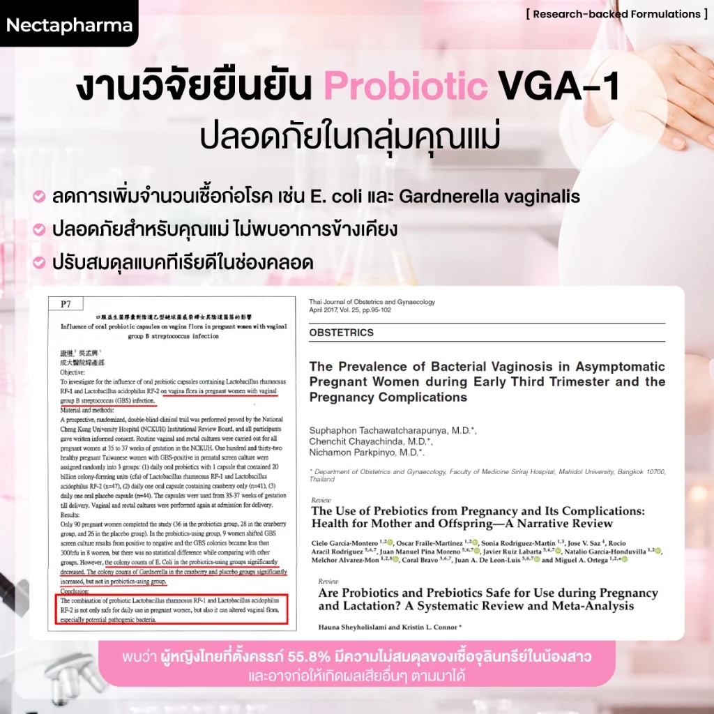 [4 ขวด] Nectapharma Femi Probiotics เนคตาฟาร์มา เฟมิ โพรไบโอติกส์ วิตามินแคร์ซิส thumbnail 10