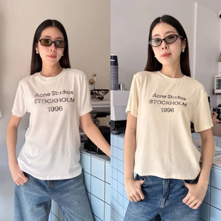 Ac T-Shirt เสื้อยืดแบรนด์ดัง ดีเทลสกรีน ผ้าสลาฟใส่สบาย น่ารักมากกก ชนช็อปเกาหลีเลยค้า
