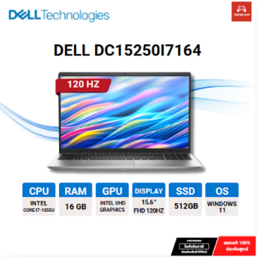( โน้ตบุ๊ค ) Dell 15 DC15250I7164  i7-1355U/16GB/512GB /Win11H  By Neoshop