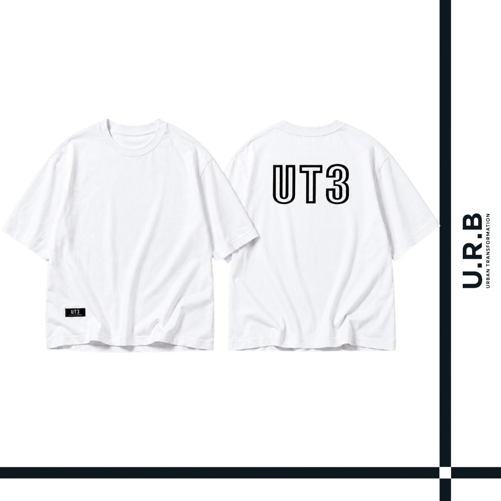 URBAN : STREET OVERSIZED TEE เสื้อยืดโอเวอร์ไซส์ UNISEX รุ่น 1UTMT5089 สี White - ไวท์